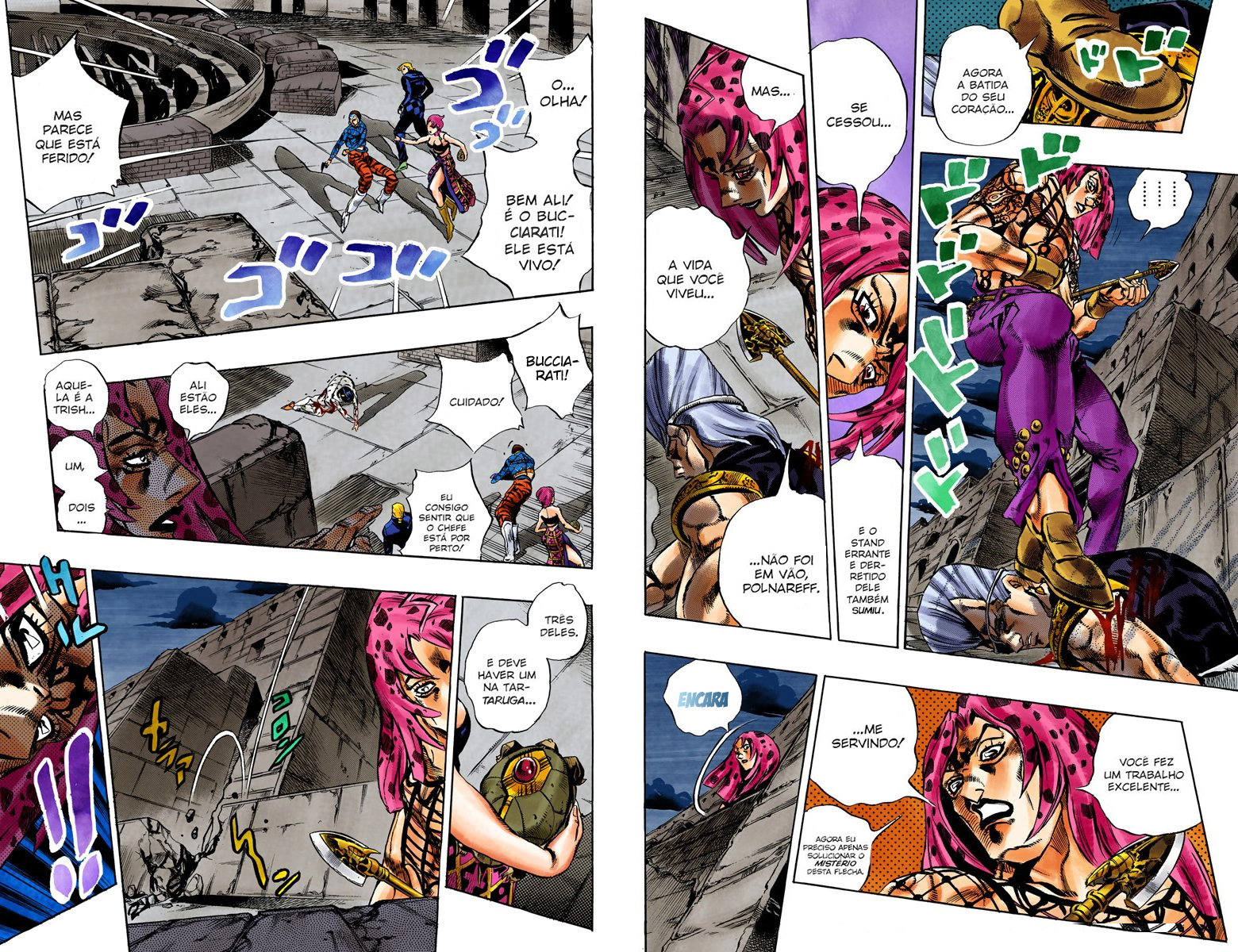 JoJo's Bizarre Adventure, Part 5: Golden Wind - Digital Colored Comics Capítulo 132 Página 6