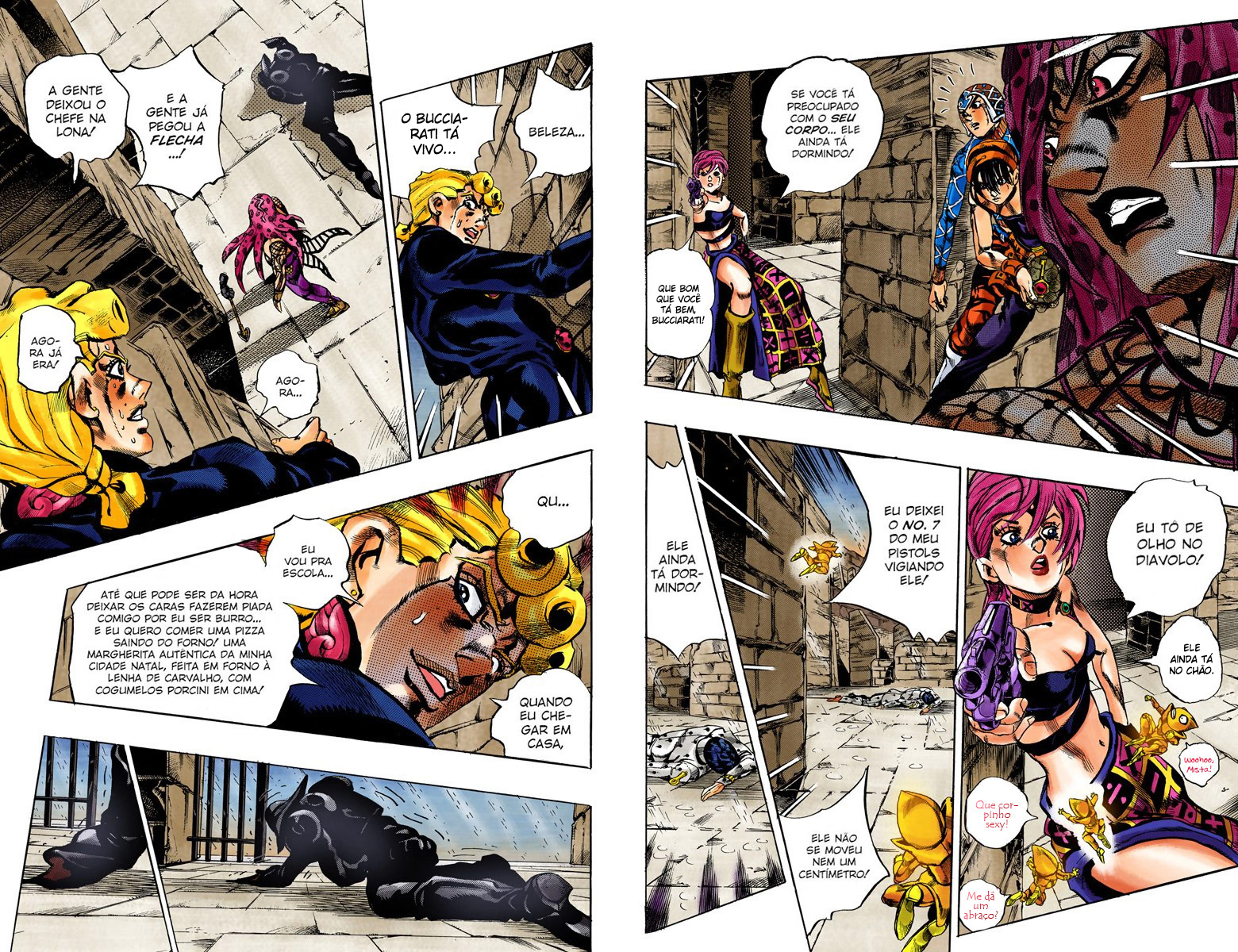 JoJo's Bizarre Adventure, Part 5: Golden Wind - Digital Colored Comics Capítulo 136 Página 3
