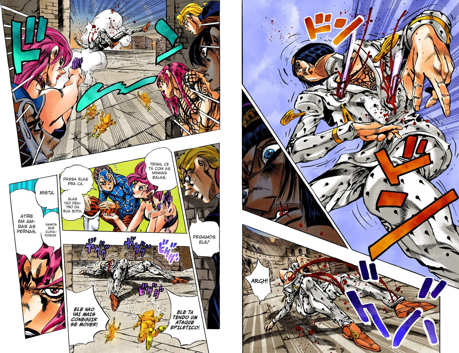 JoJo's Bizarre Adventure, Part 5: Golden Wind - Digital Colored Comics Capítulo 137 Página 4