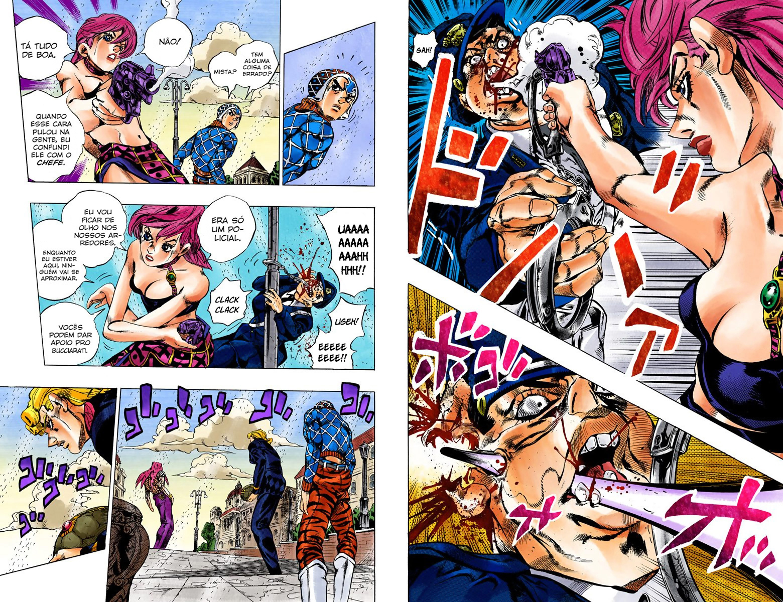 JoJo's Bizarre Adventure, Part 5: Golden Wind - Digital Colored Comics Capítulo 139 Página 4