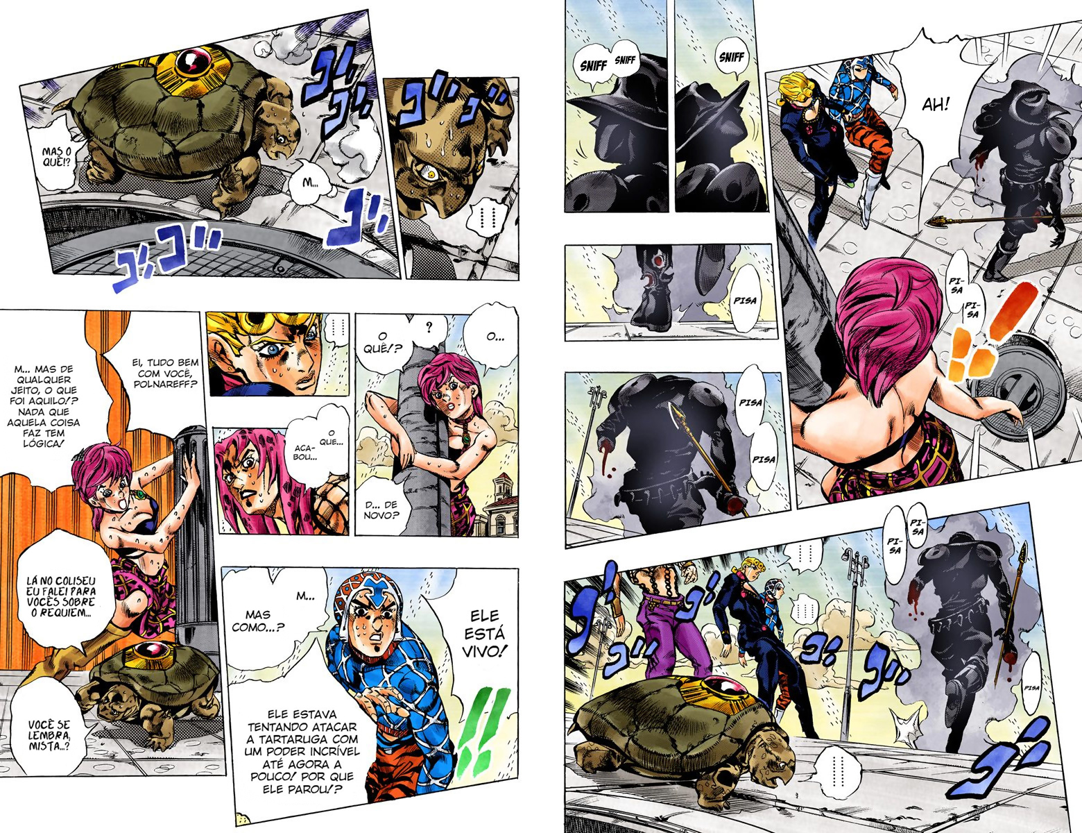 JoJo's Bizarre Adventure, Part 5: Golden Wind - Digital Colored Comics Capítulo 140 Página 8