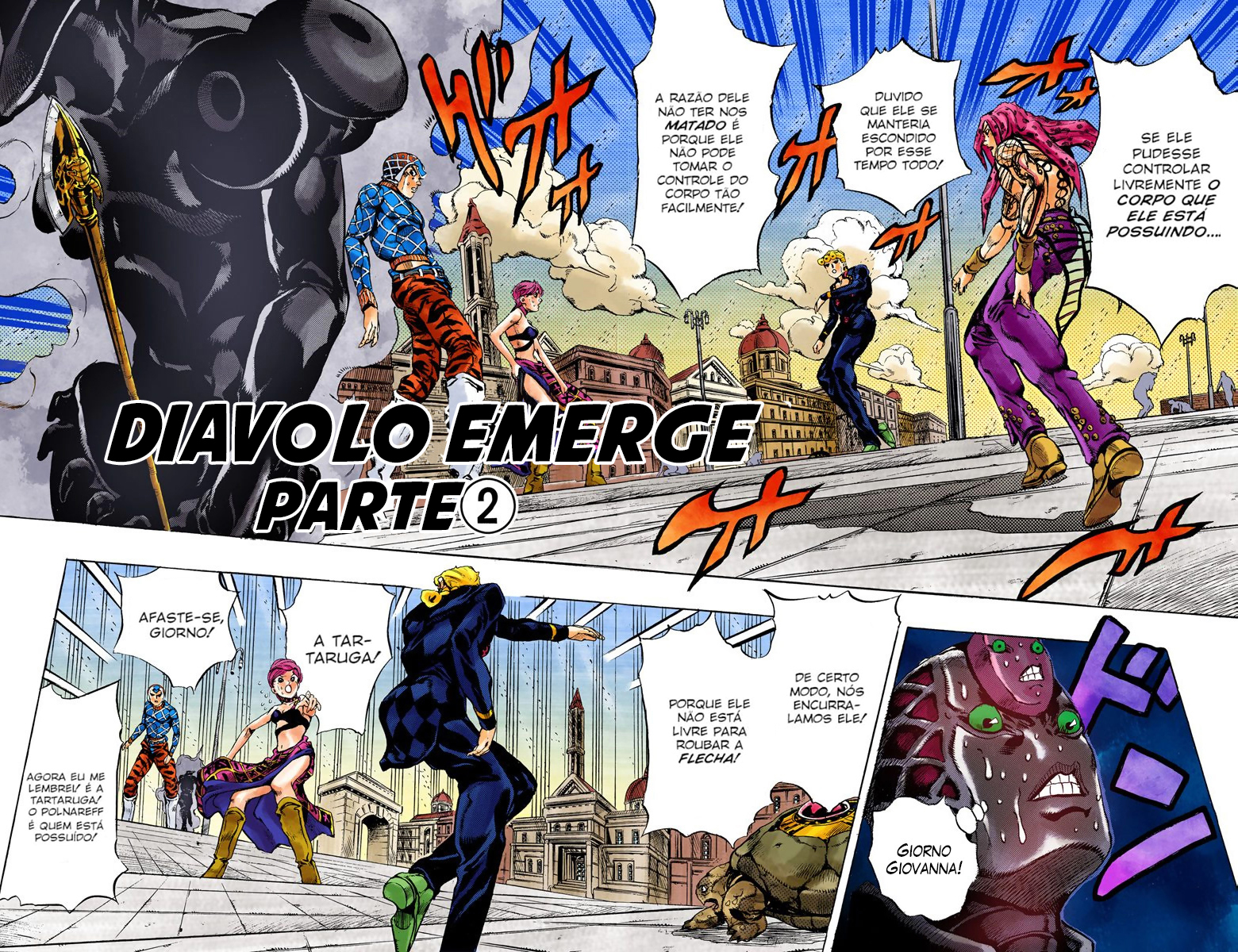 JoJo's Bizarre Adventure, Part 5: Golden Wind - Digital Colored Comics Capítulo 142 Página 2