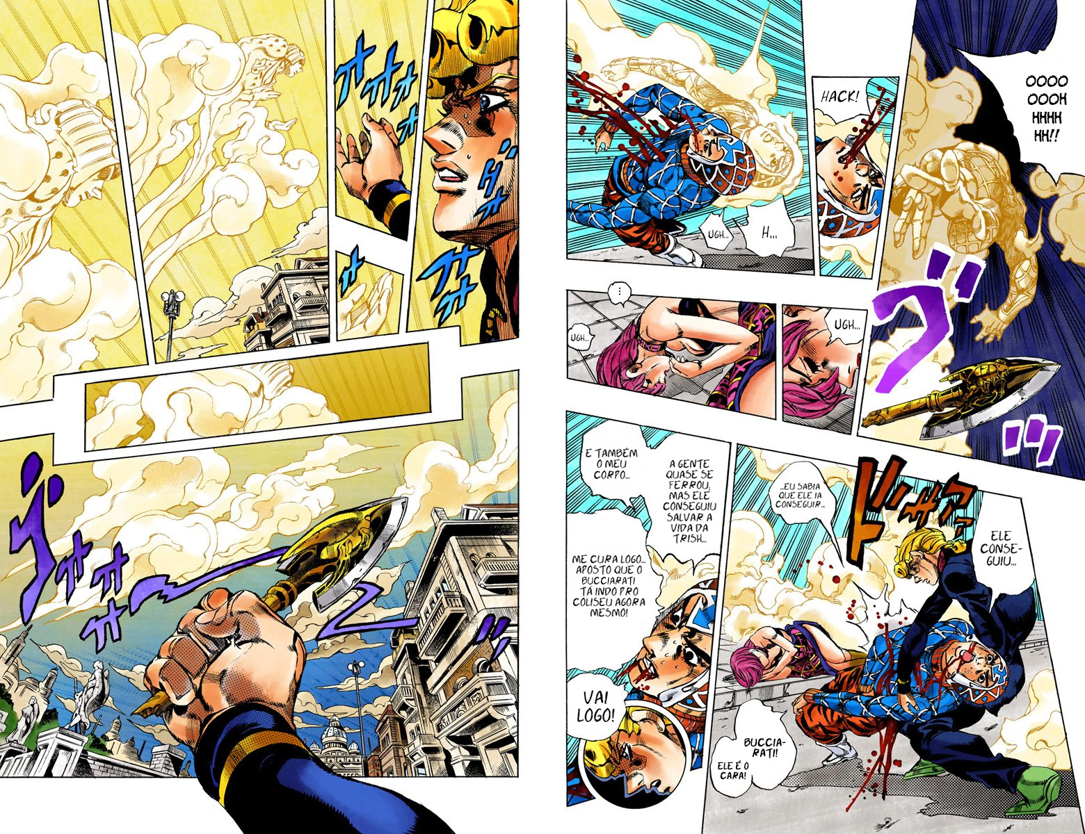 JoJo's Bizarre Adventure, Part 5: Golden Wind - Digital Colored Comics Capítulo 145 Página 10