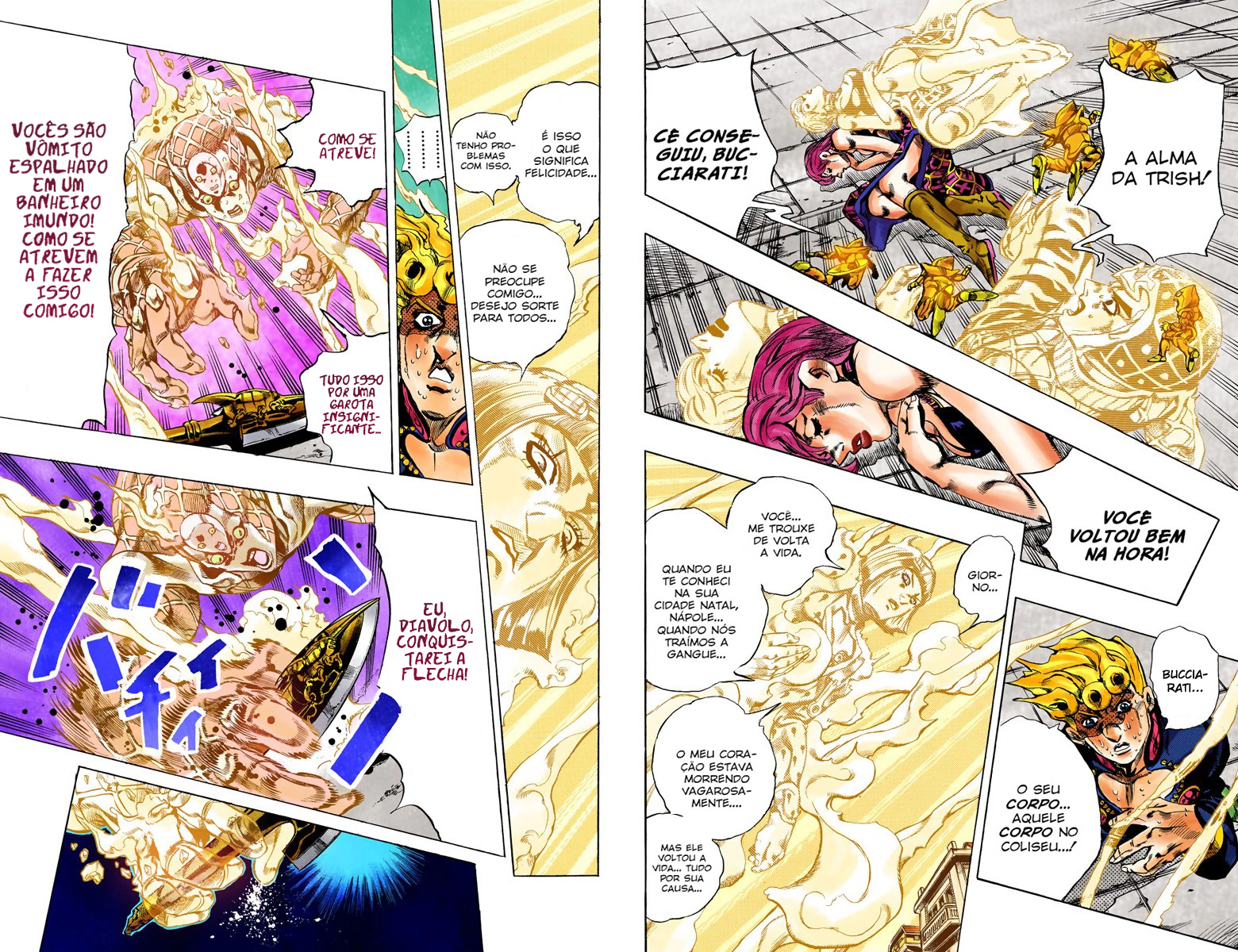 JoJo's Bizarre Adventure, Part 5: Golden Wind - Digital Colored Comics Capítulo 145 Página 9
