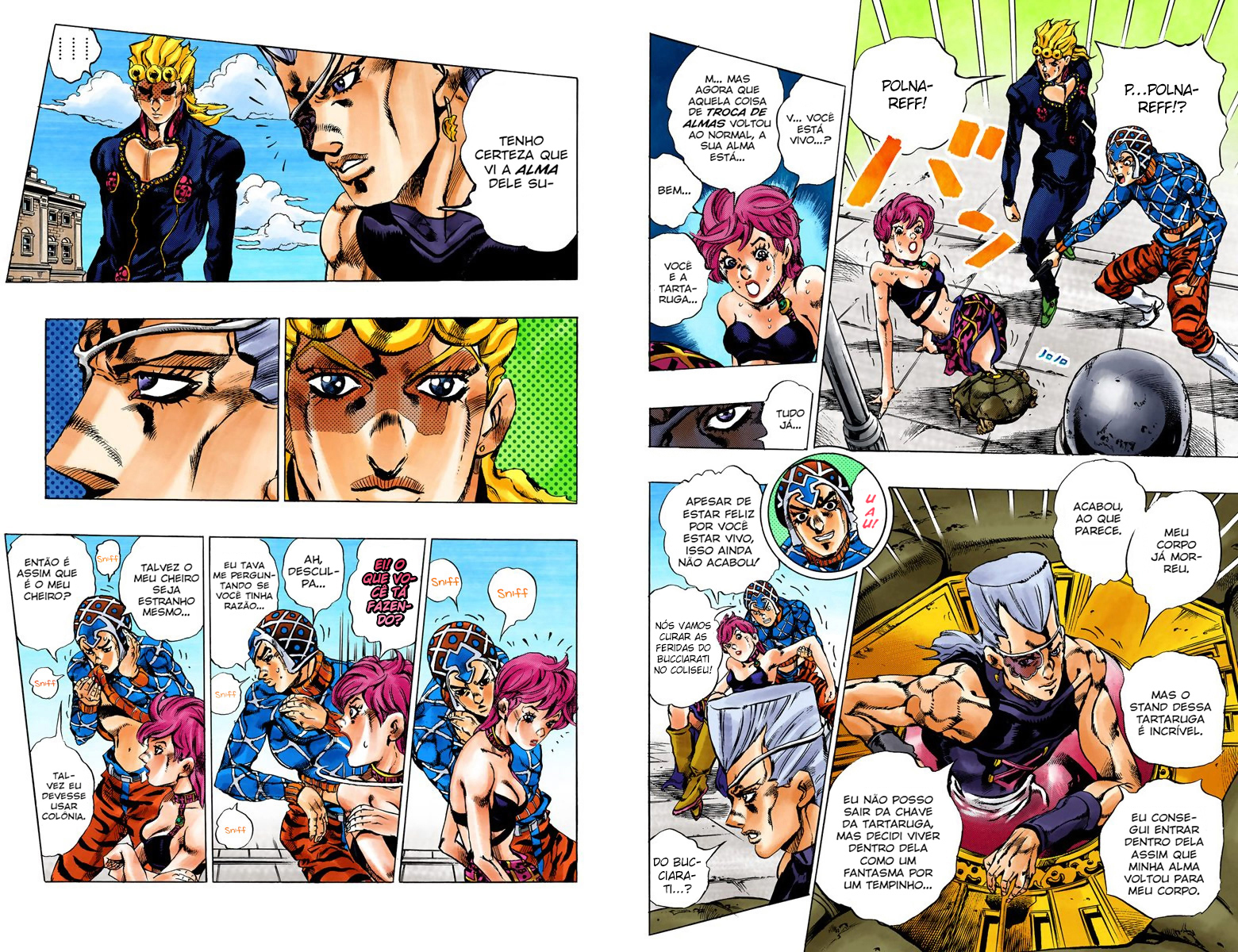 JoJo's Bizarre Adventure, Part 5: Golden Wind - Digital Colored Comics Capítulo 155 Página 9