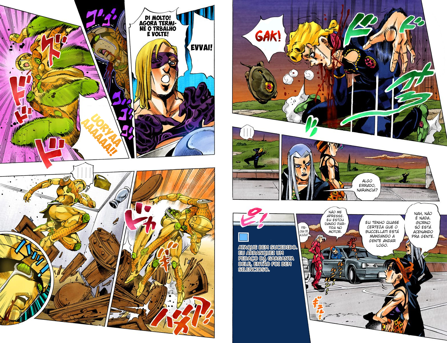 JoJo's Bizarre Adventure, Part 5: Golden Wind - Digital Colored Comics Capítulo 64 Página 7