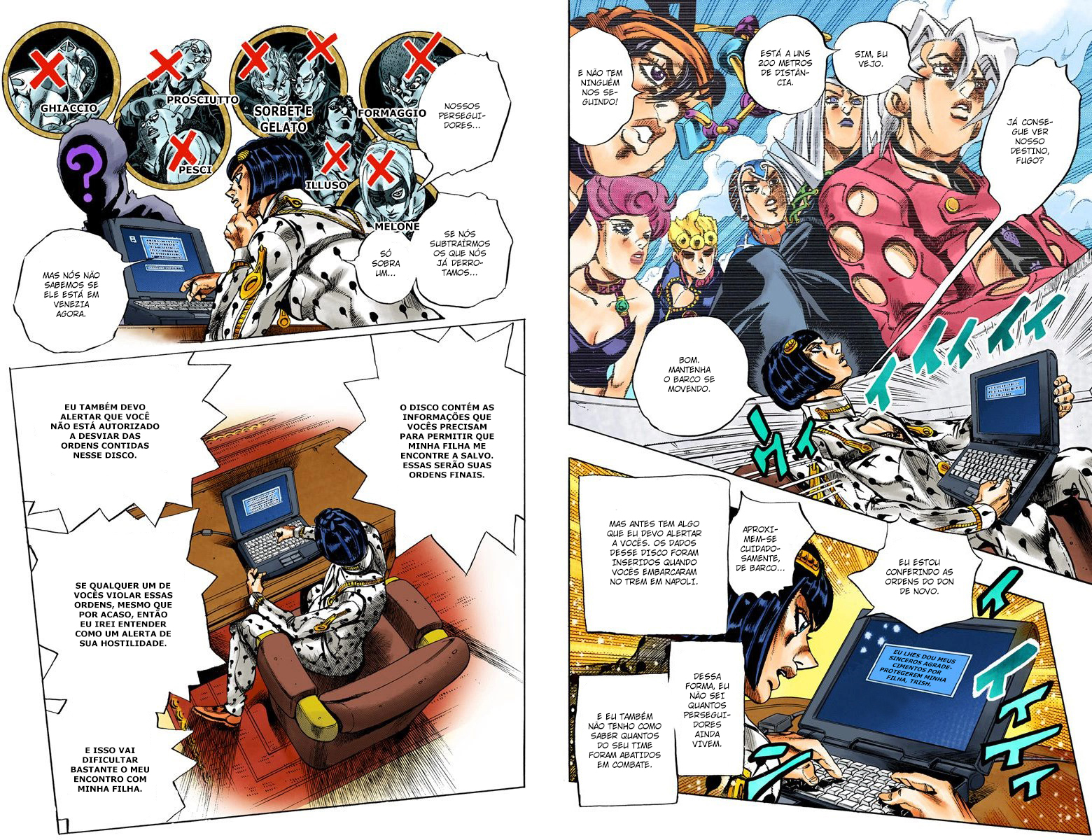 JoJo's Bizarre Adventure, Part 5: Golden Wind - Digital Colored Comics Capítulo 77 Página 2