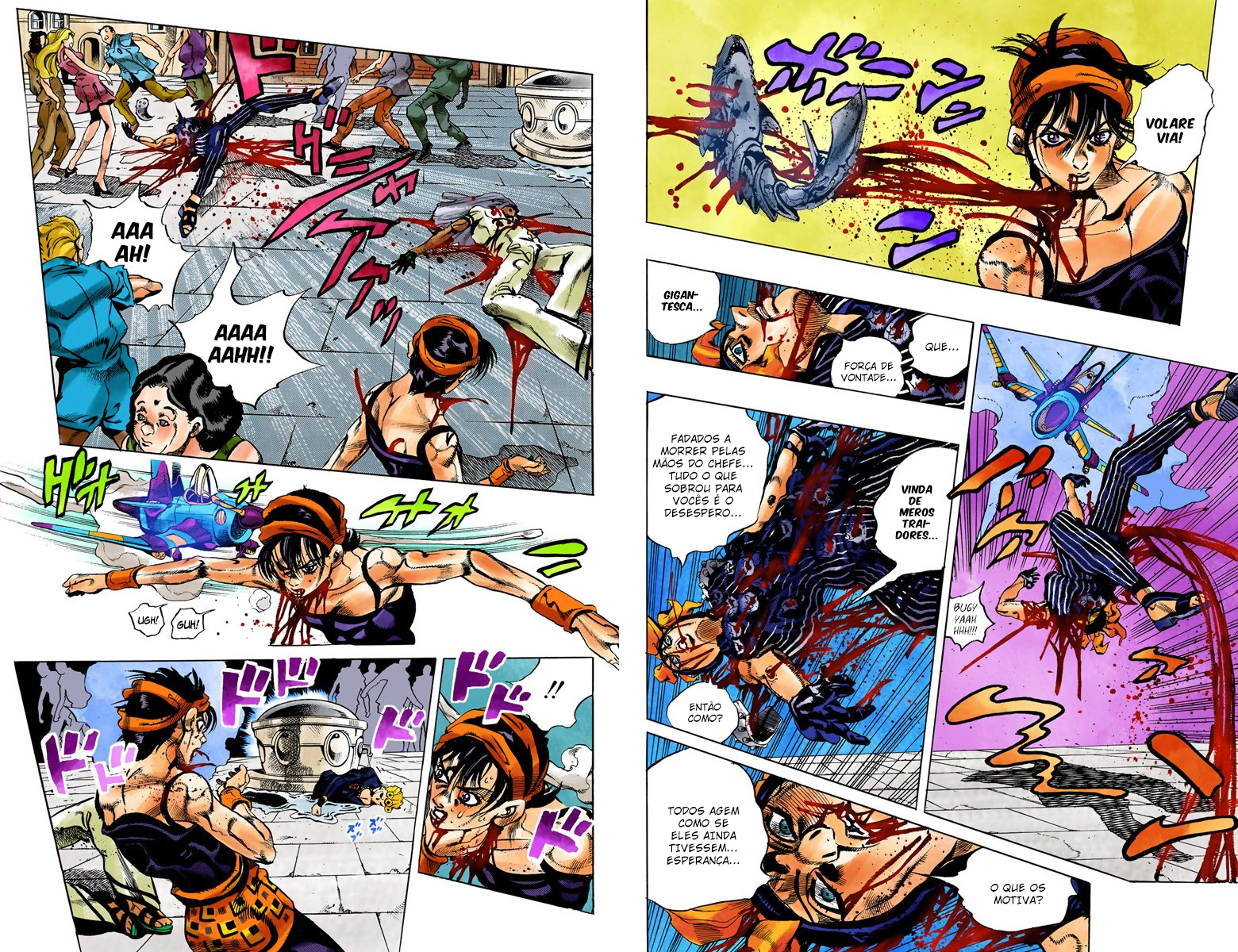 JoJo's Bizarre Adventure, Part 5: Golden Wind - Digital Colored Comics Capítulo 92 Página 8