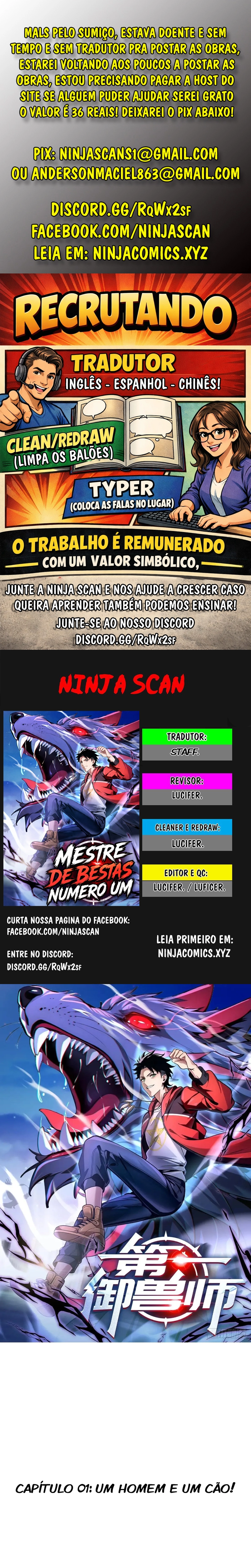 Mestre de Bestas Número Um Capítulo 1 Página 1