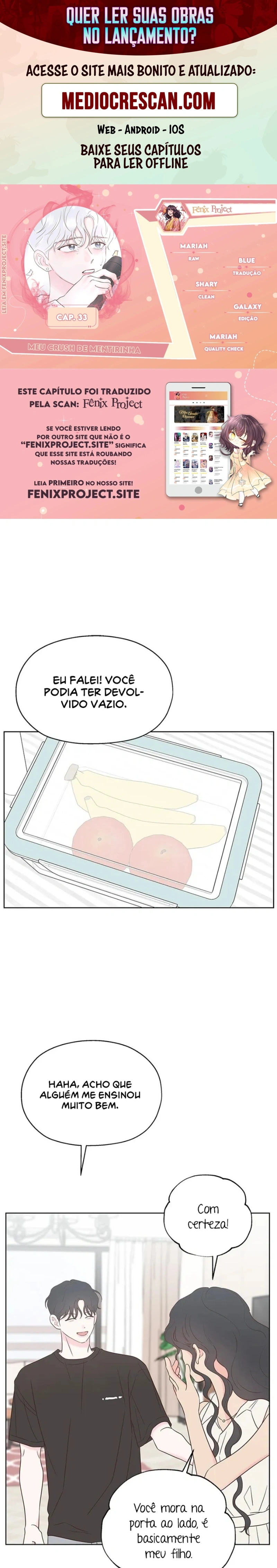 Meu Crush de Mentirinha Capítulo 33 Página 1