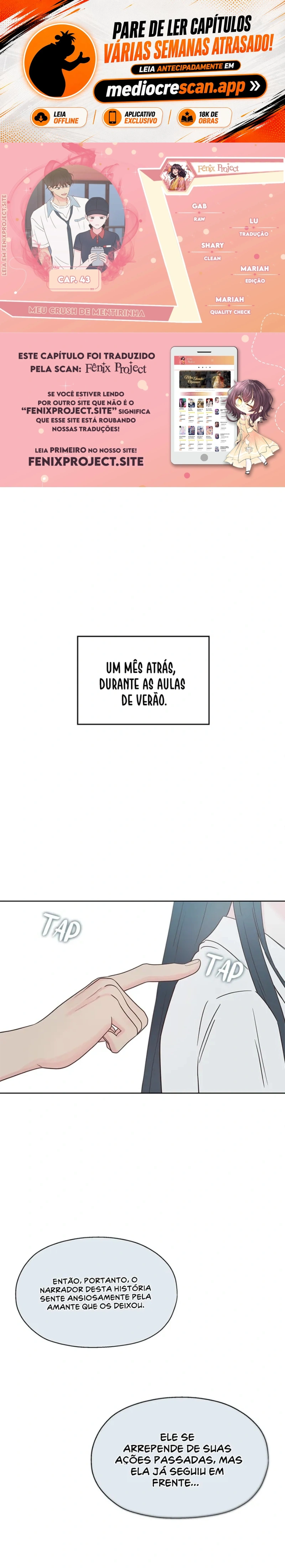 Meu Crush de Mentirinha Capítulo 43 Página 1
