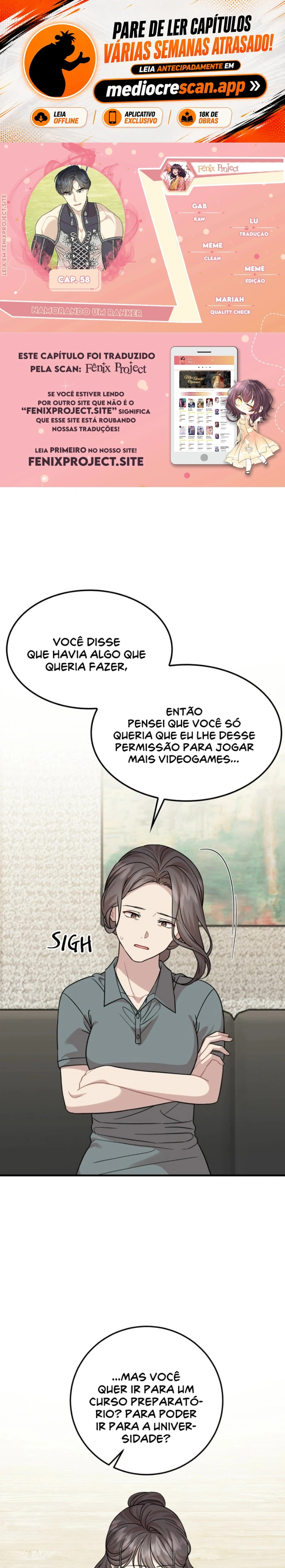 Namorando um Ranker Capítulo 58 Página 1