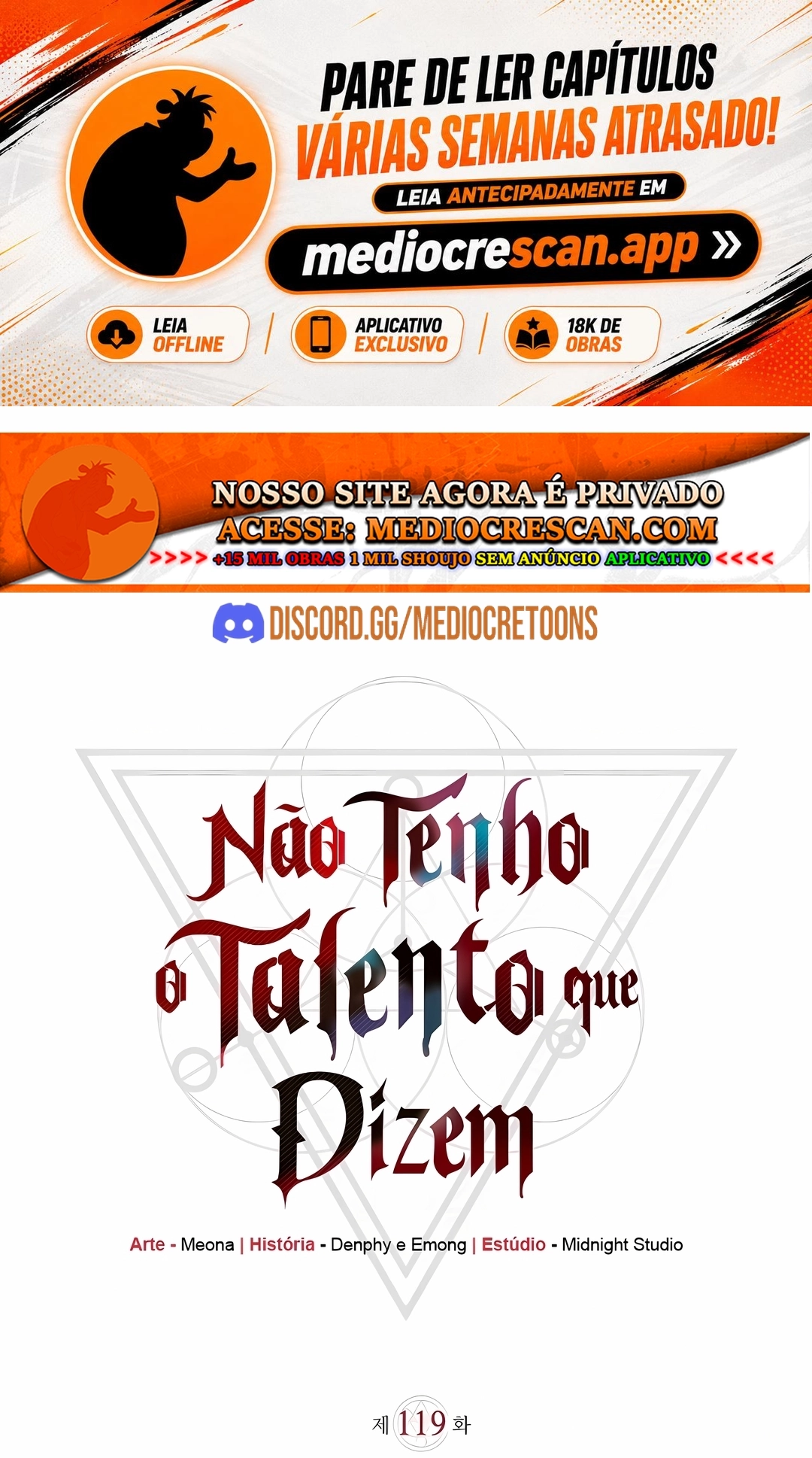 Não Tenho o Talento que Dizem! Capítulo 119 Página 1