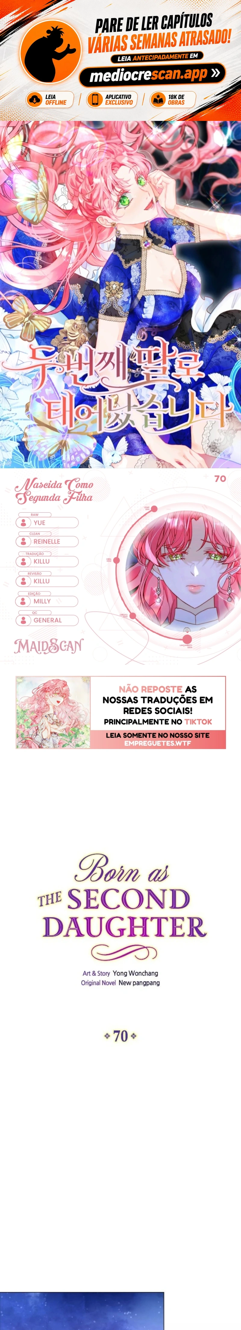 Nascida como a Segunda Filha Capítulo 70 Página 1