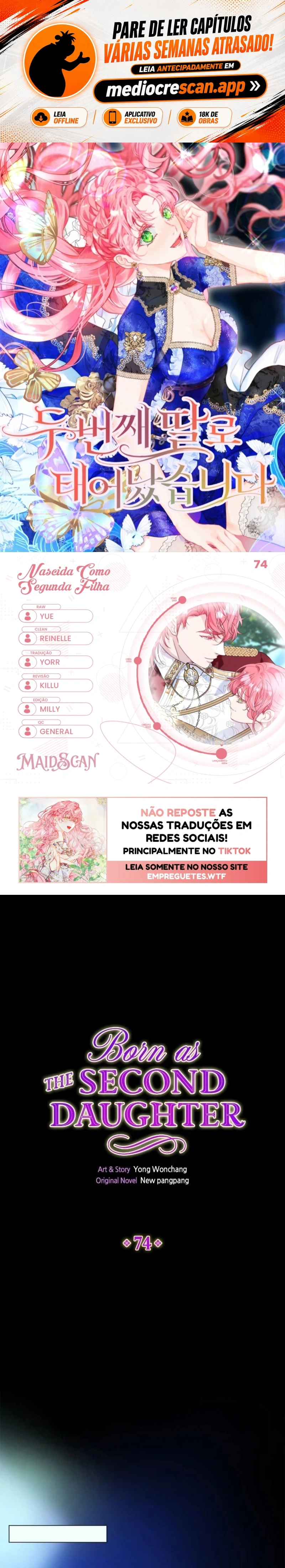 Nascida como a Segunda Filha Capítulo 74 Página 1