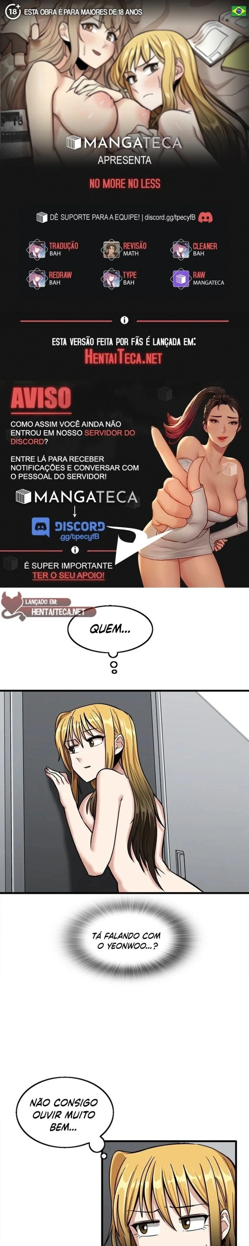 Nem Mais, Nem Menos Capítulo 12 Página 1