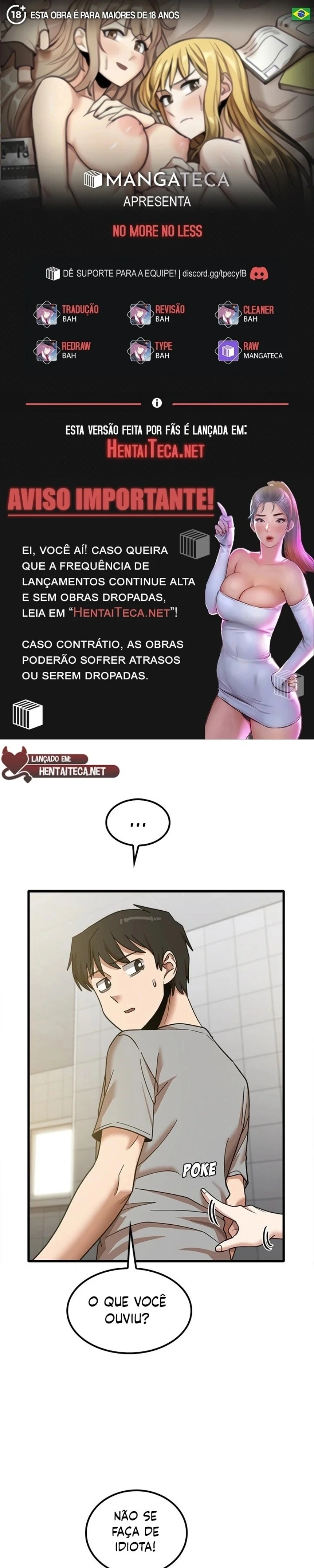 Nem Mais, Nem Menos Capítulo 18 Página 1