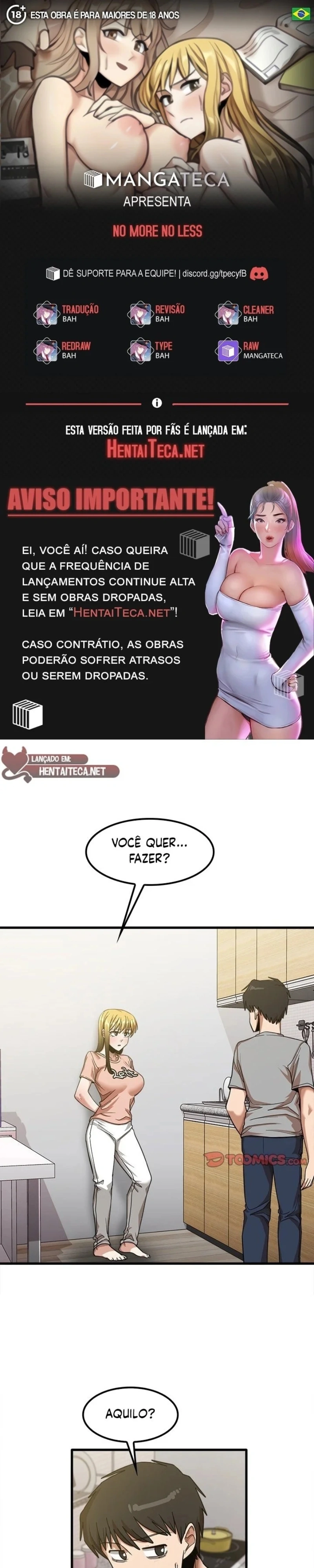 Nem Mais, Nem Menos Capítulo 20 Página 1