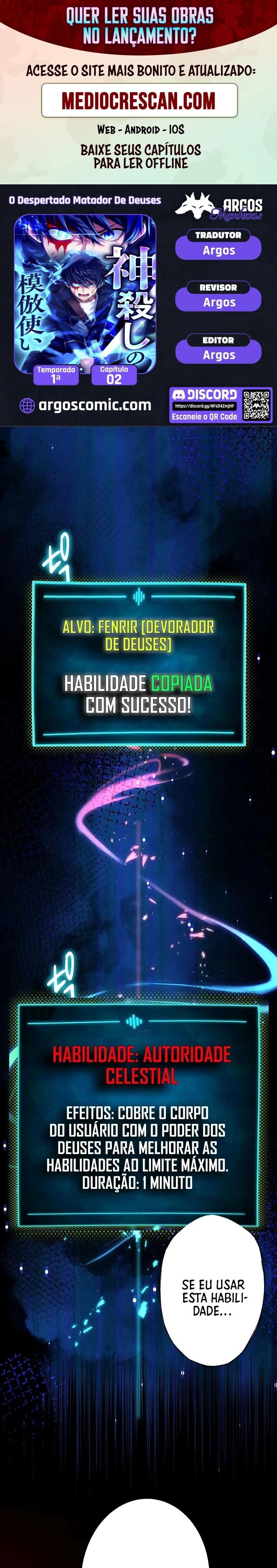O Despertado Matador De Deuses Capítulo 2 Página 1