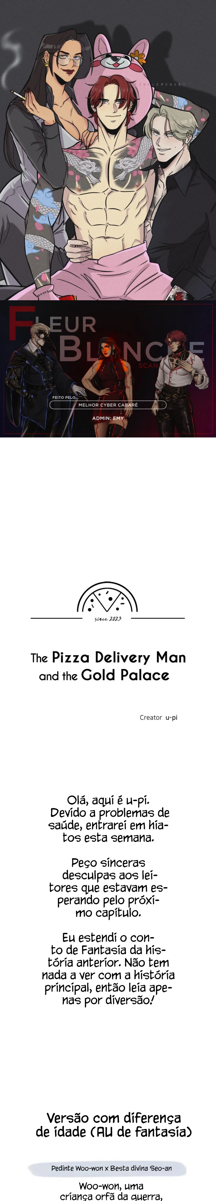 O entregador de pizza e o palácio dourado Capítulo 54.5 Página 1