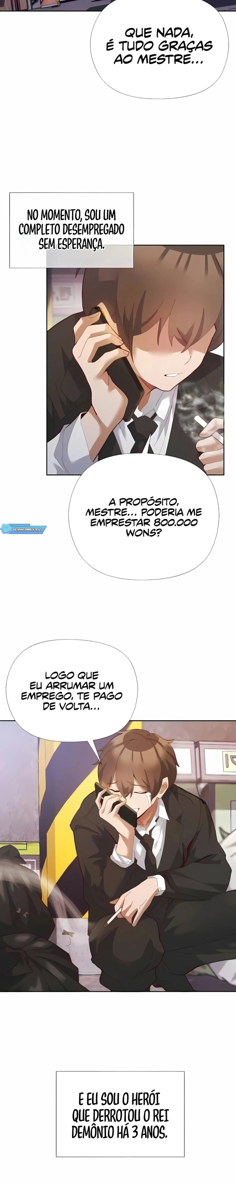 O herói é o secretário sob a mesa Capítulo 1 Página 8