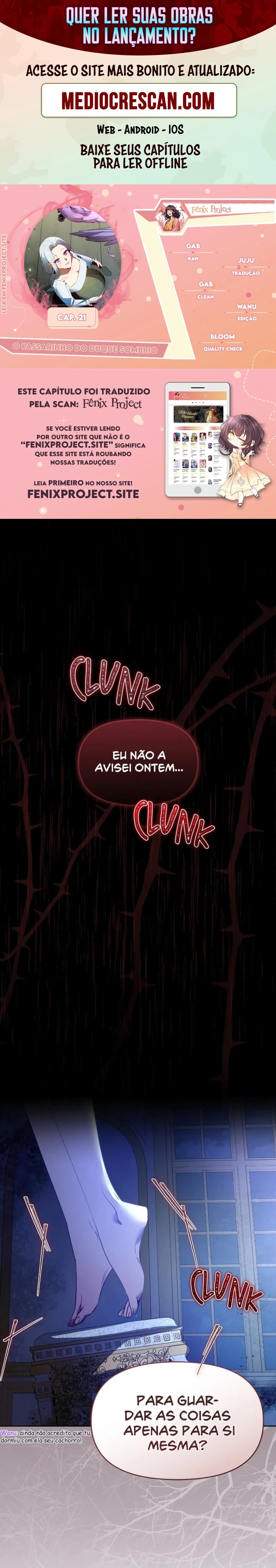 O Passarinho Do Duque Sombrio Capítulo 21 Página 1