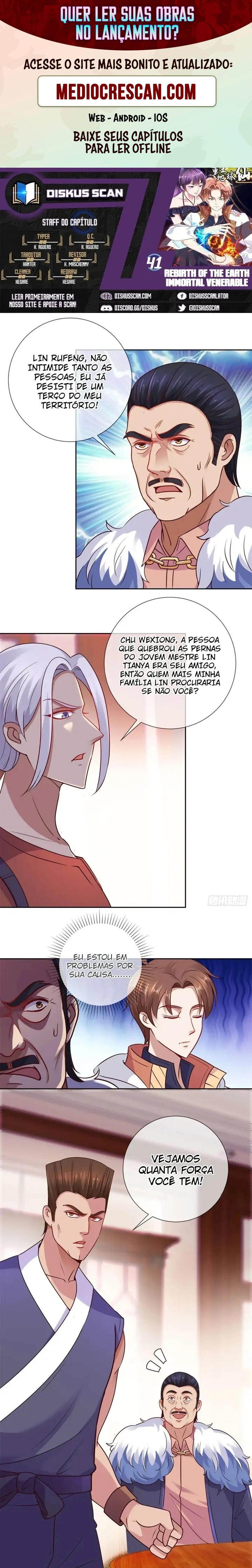O Renascimento do Venerável Imortal Capítulo 41 Página 1