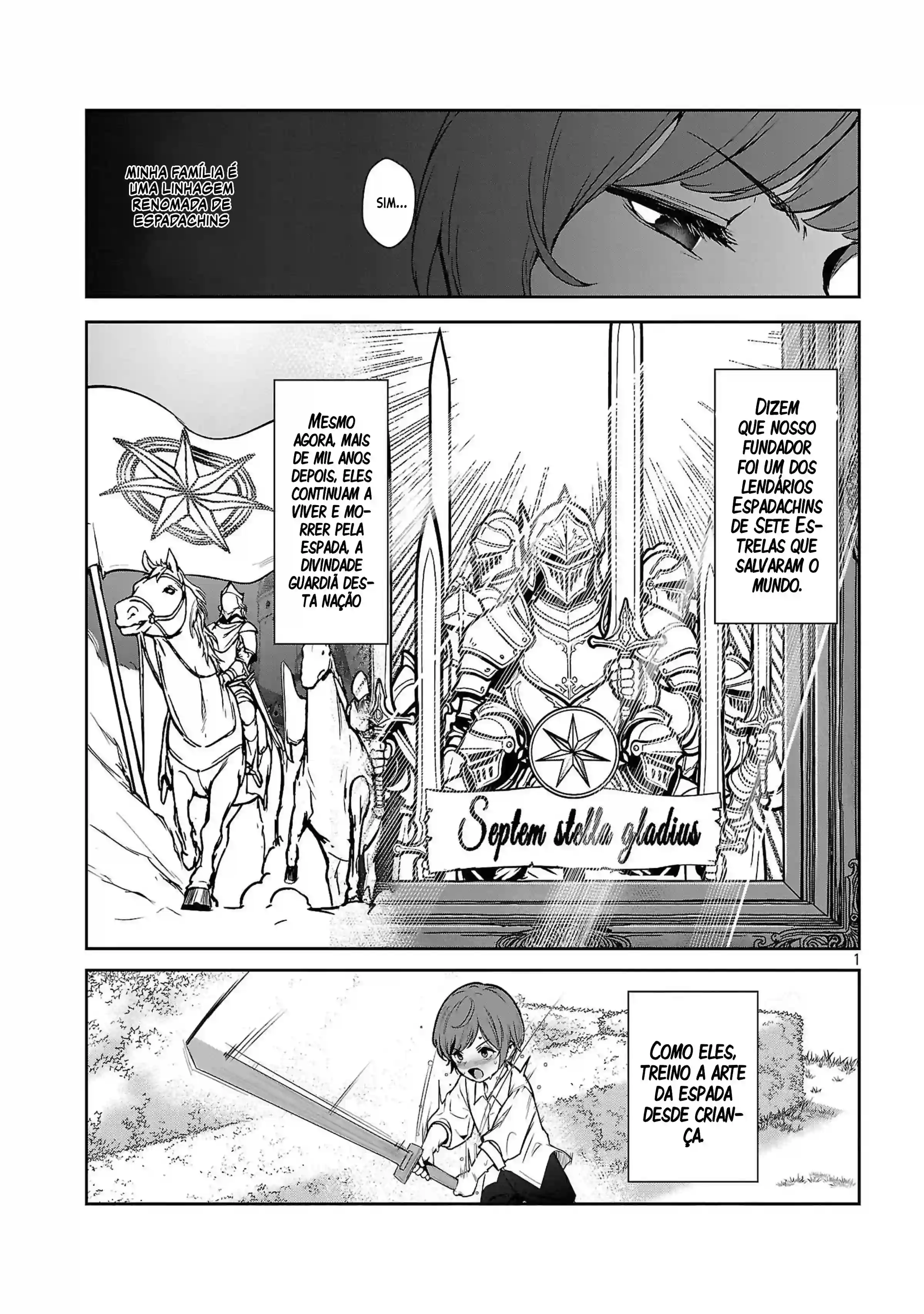Papai é Kensei, Mamãe é Kenshin, Eu sou Ochi〇po Chanbara Master Capítulo 1.1 Página 7