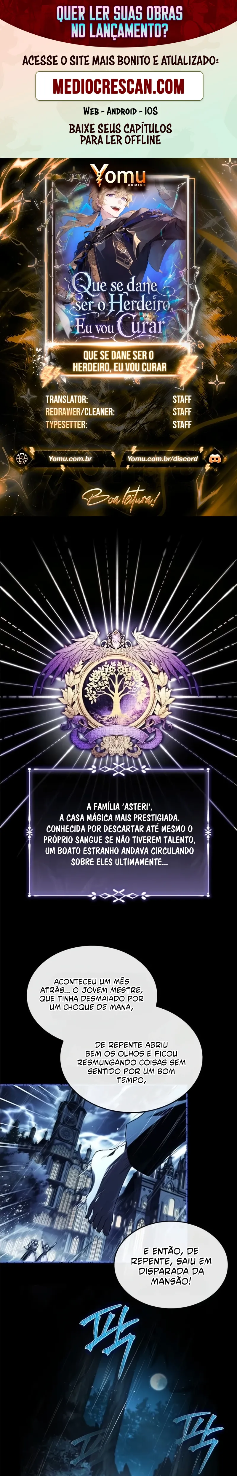 Que se dane ser o Herdeiro, Eu vou Curar Capítulo 0 Página 1