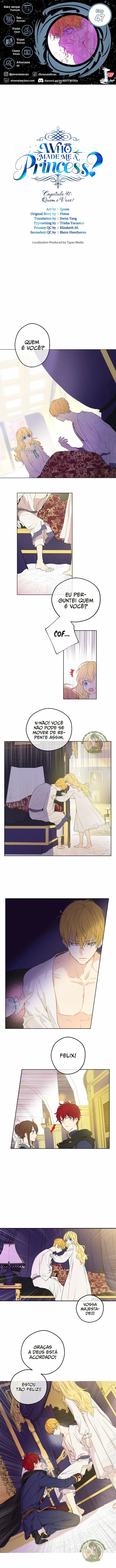 Quem Me Fez Uma Princesa? Capítulo 47 Página 1