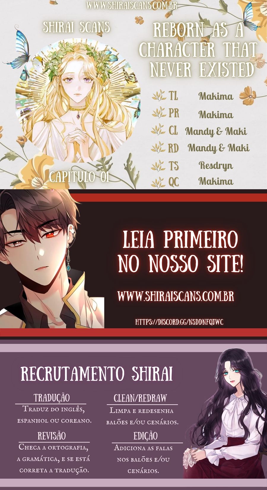 Renascida Como Uma Personagem que Nunca Existiu Capítulo 1 Página 1