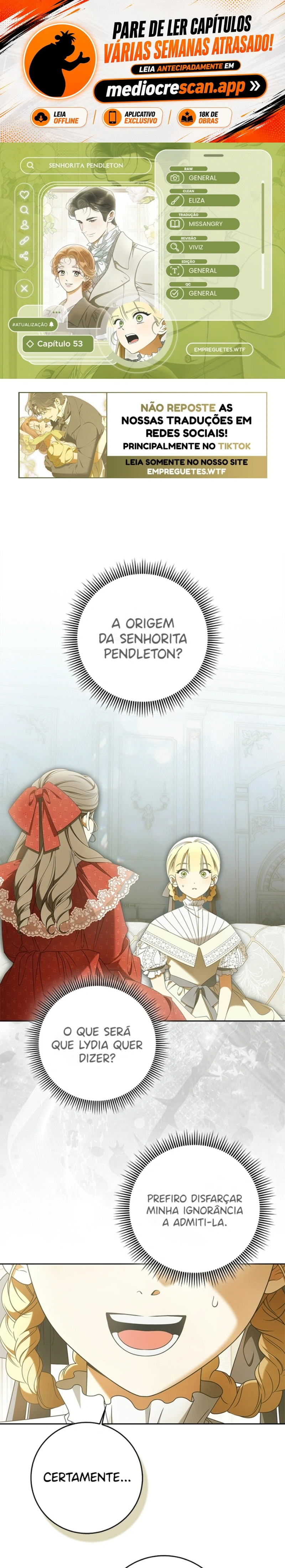  Senhorita Pendleton Capítulo 53 Página 1