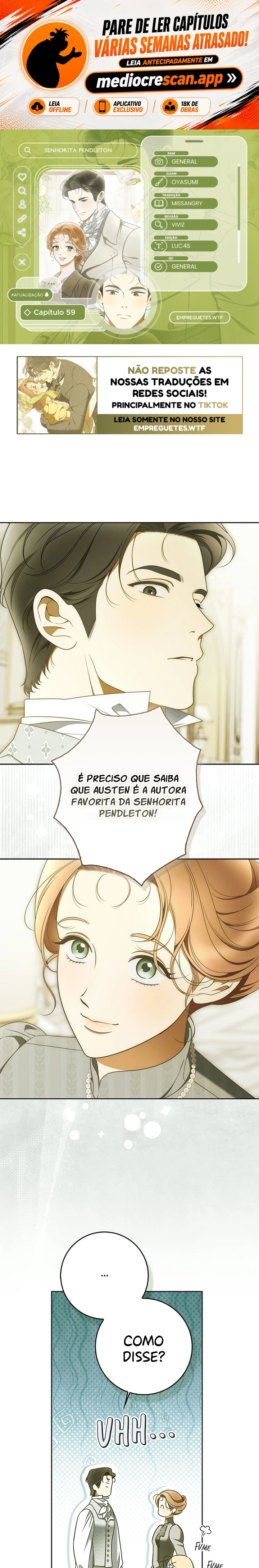  Senhorita Pendleton Capítulo 59 Página 1