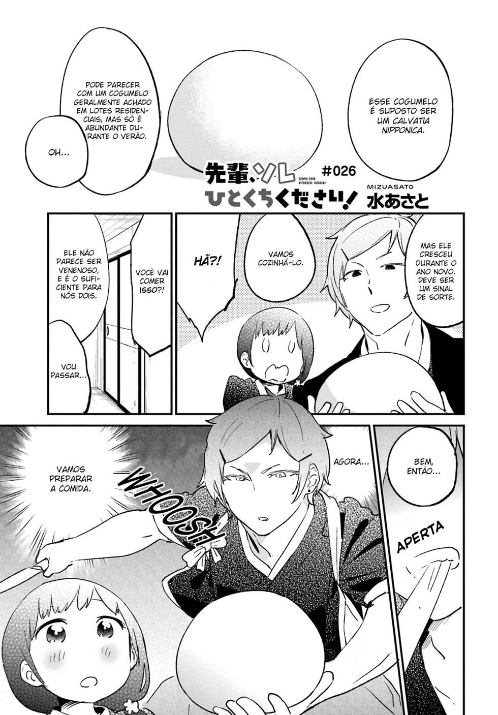 Senpai, Sore Hitokuchi Kudasai! Capítulo 26 Página 3