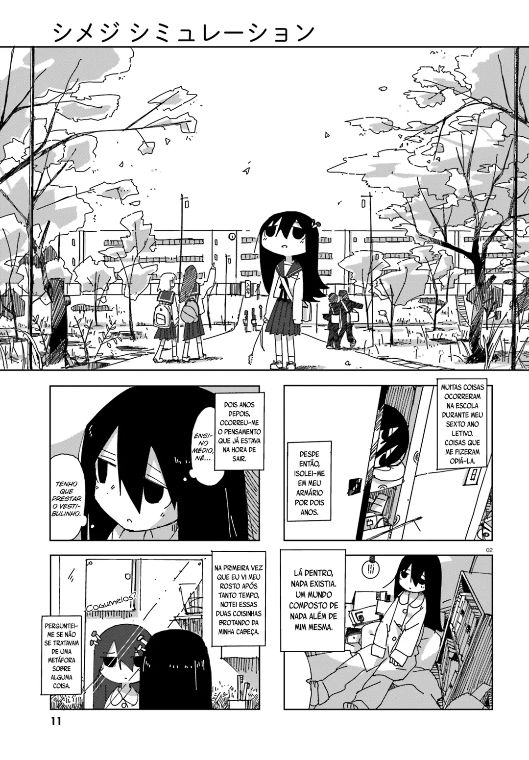 Simulação de Shimejis Capítulo 1 Página 3