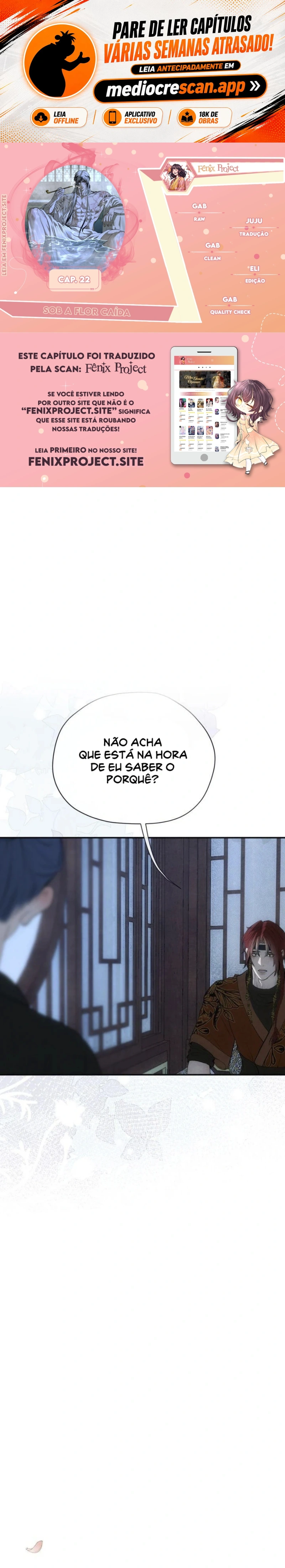  Sob a Flor Caída Capítulo 22 Página 1