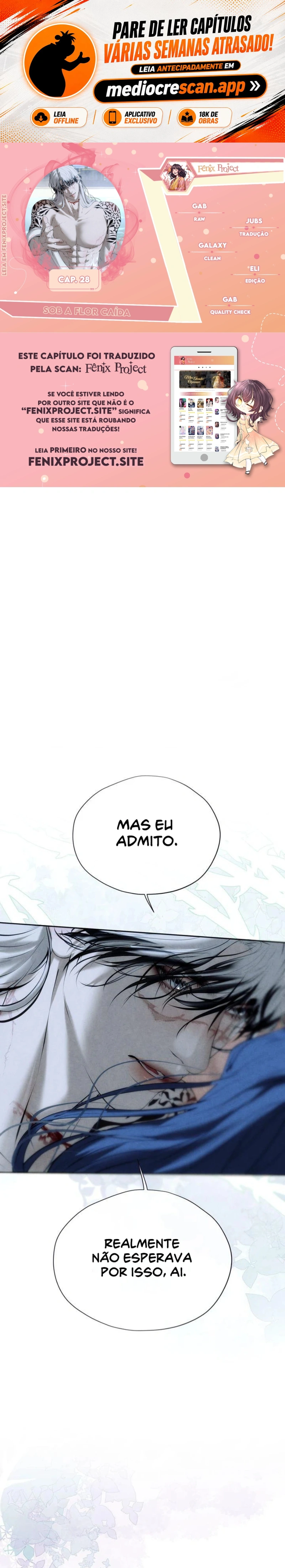  Sob a Flor Caída Capítulo 28 Página 1