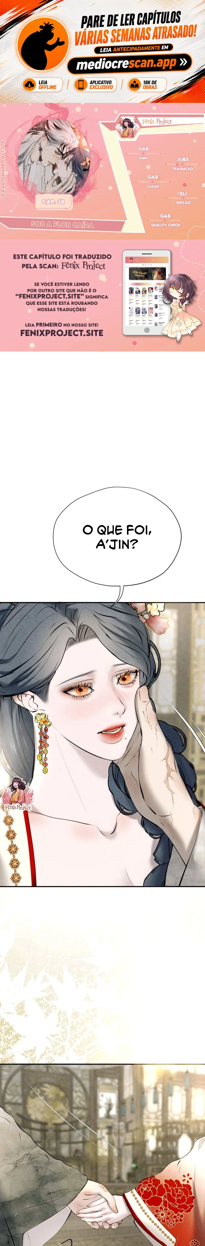  Sob a Flor Caída Capítulo 38 Página 1