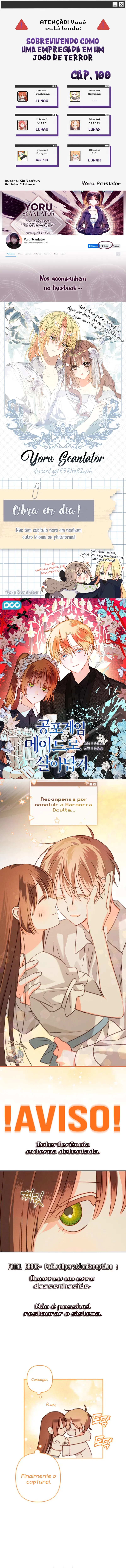 Sobrevivendo Como Uma Empregada Em Um Jogo De Terror Capítulo 100 Página 1
