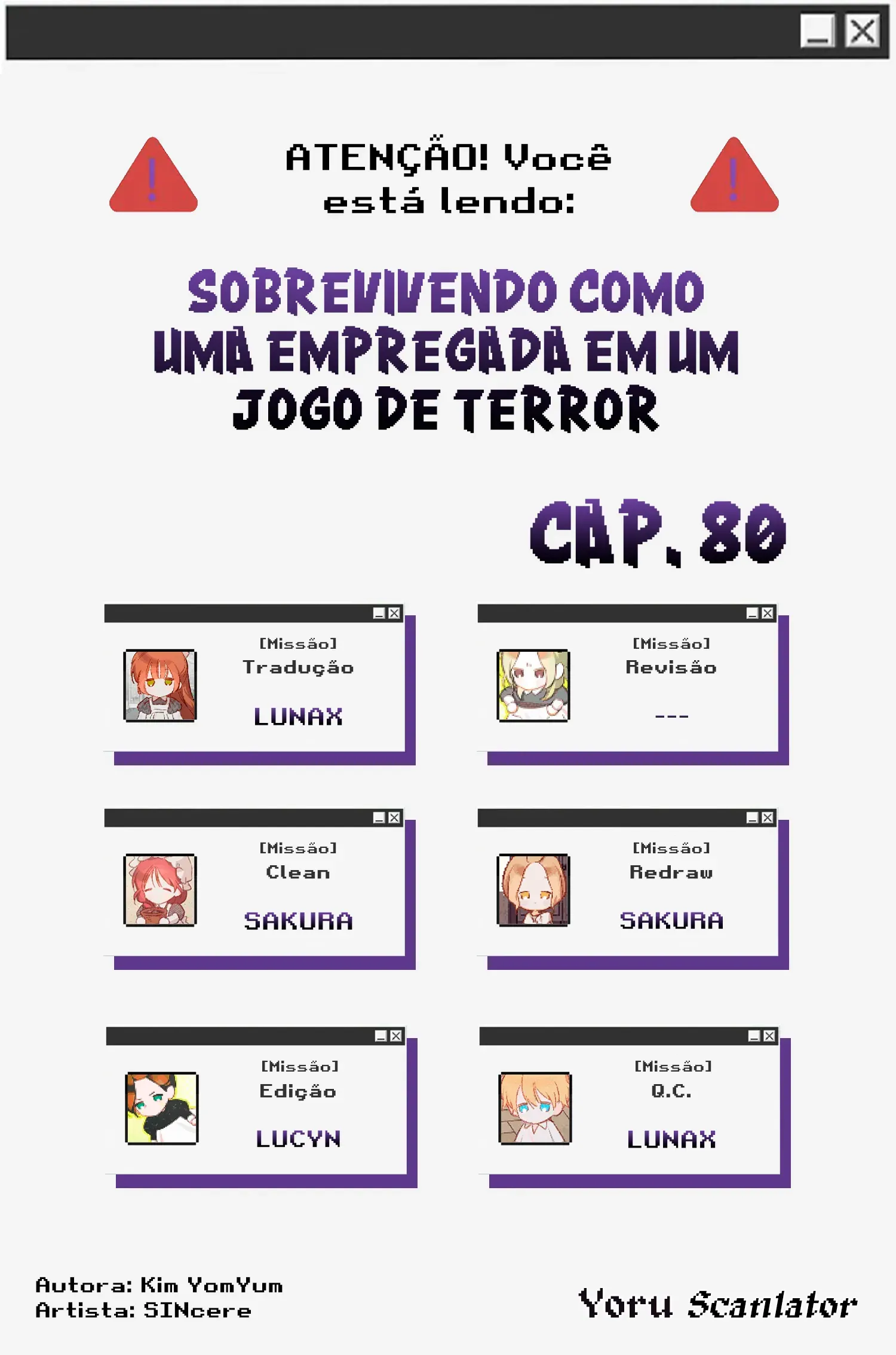 Sobrevivendo Como Uma Empregada Em Um Jogo De Terror Capítulo 80 Página 1