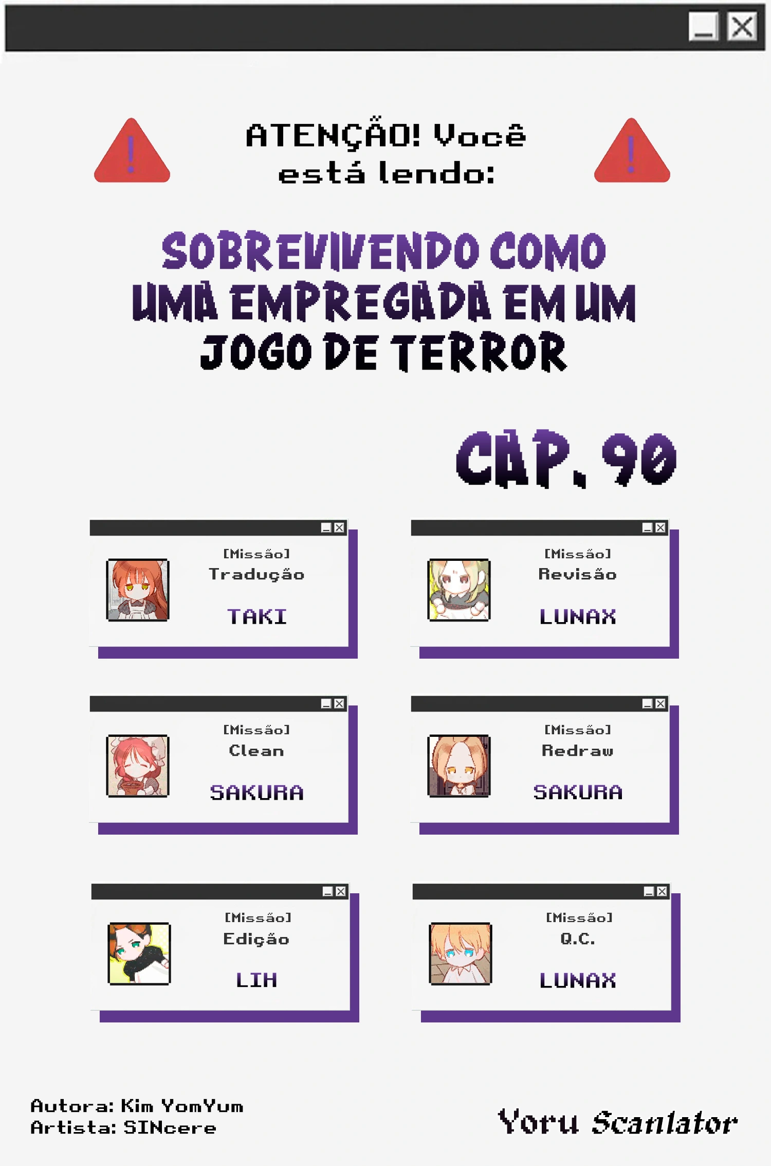Sobrevivendo Como Uma Empregada Em Um Jogo De Terror Capítulo 90 Página 1