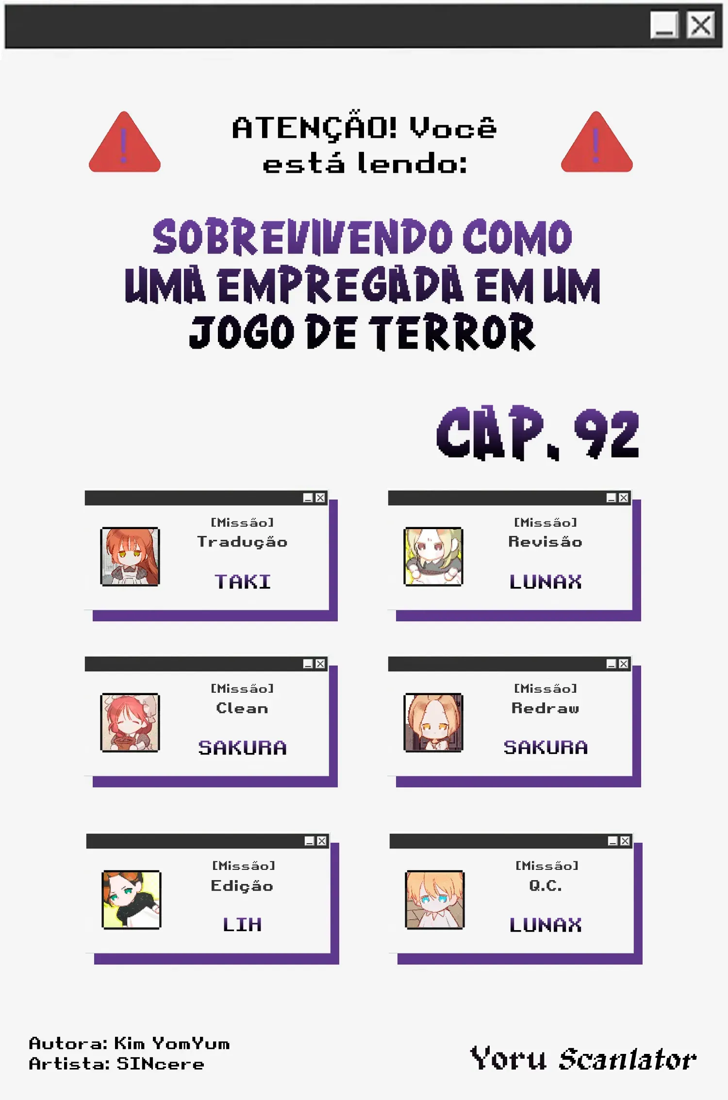Sobrevivendo Como Uma Empregada Em Um Jogo De Terror Capítulo 92 Página 1