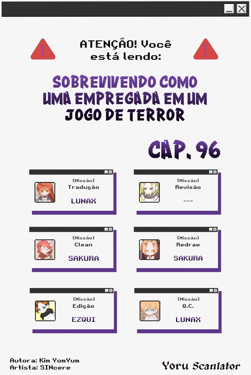 Sobrevivendo Como Uma Empregada Em Um Jogo De Terror Capítulo 96 Página 1