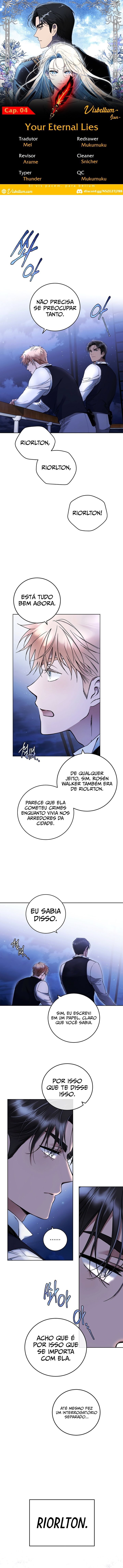 Suas Eternas Mentiras Capítulo 4 Página 1