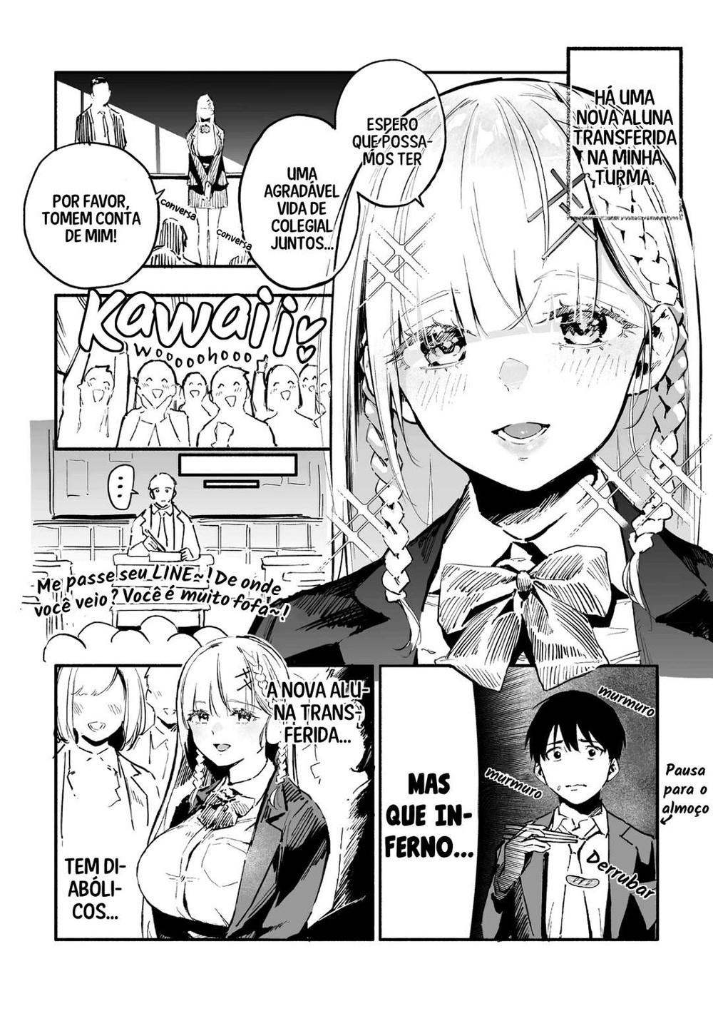 The Angelic Transfer Student and Mastophobia-kun Capítulo 1 Página 3