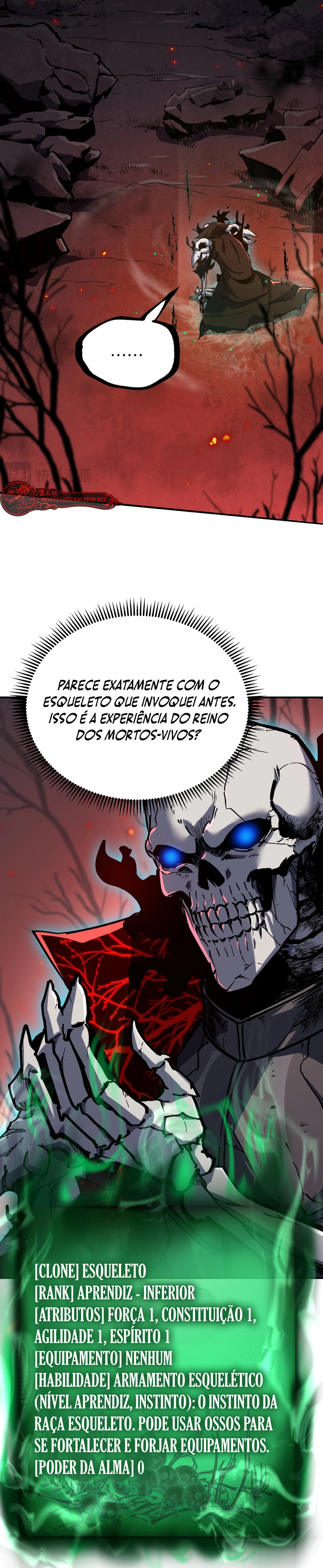 Tornando-se o Deus Necromante Através de um Clone Esqueleto Capítulo 1 Página 47
