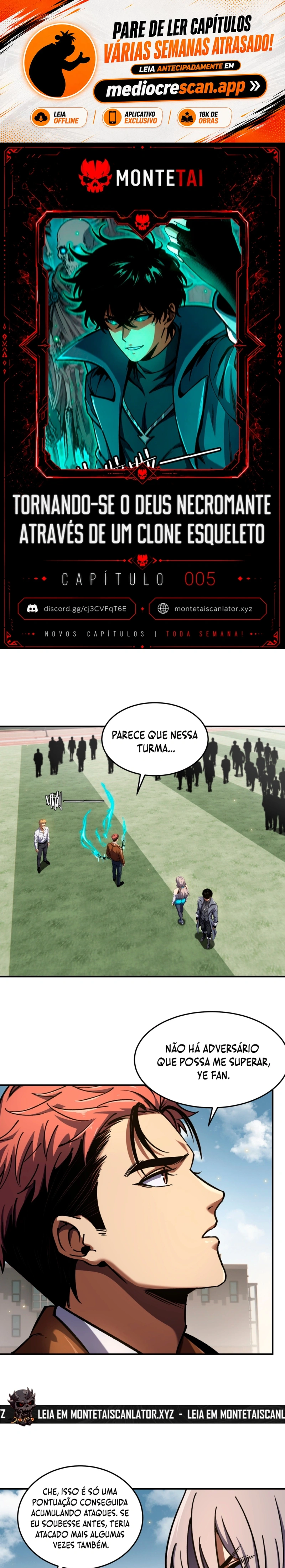 Tornando-se o Deus Necromante Através de um Clone Esqueleto Capítulo 5 Página 1