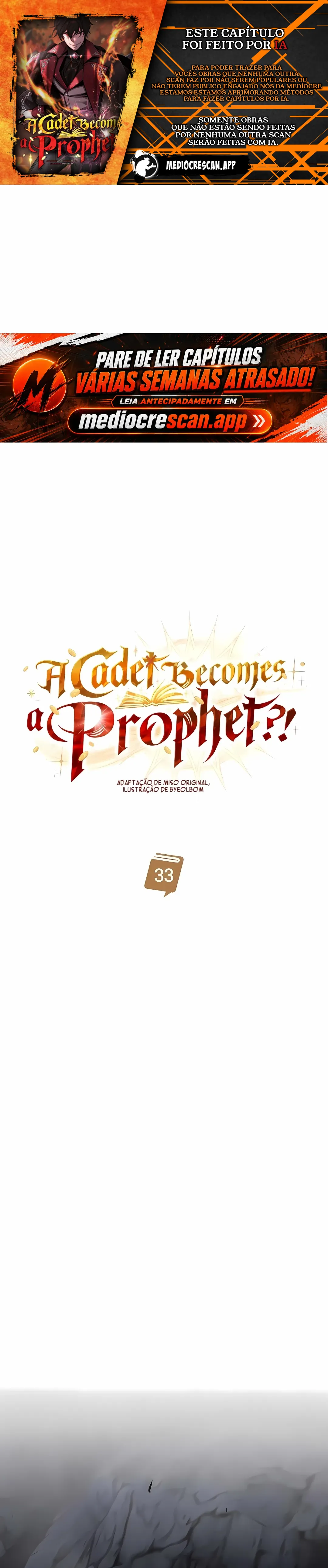 Um Cadete se Torna um Profeta?! Capítulo 33 Página 1