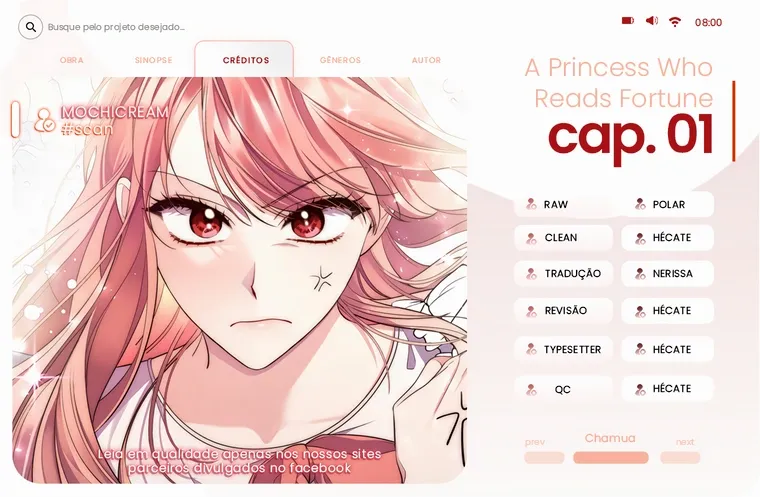 Uma Princesa que Lê a Sorte Capítulo 1 Página 1