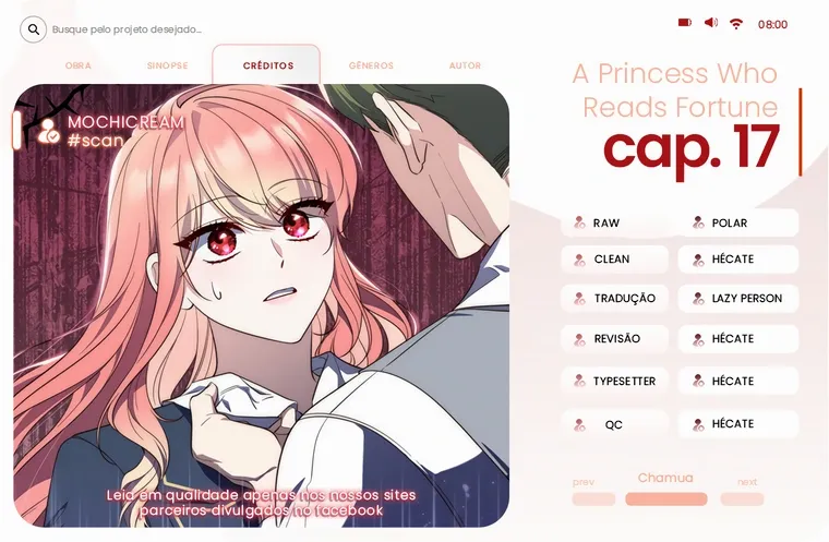 Uma Princesa que Lê a Sorte Capítulo 17 Página 1